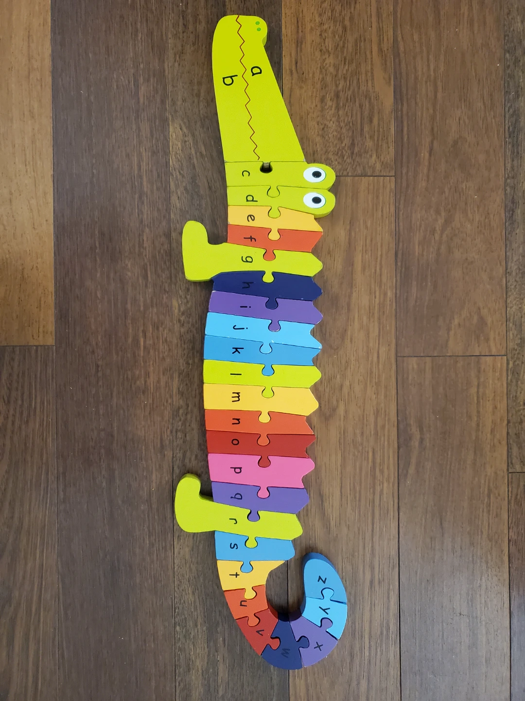 Wooden Alphabet Alligator Puzzle