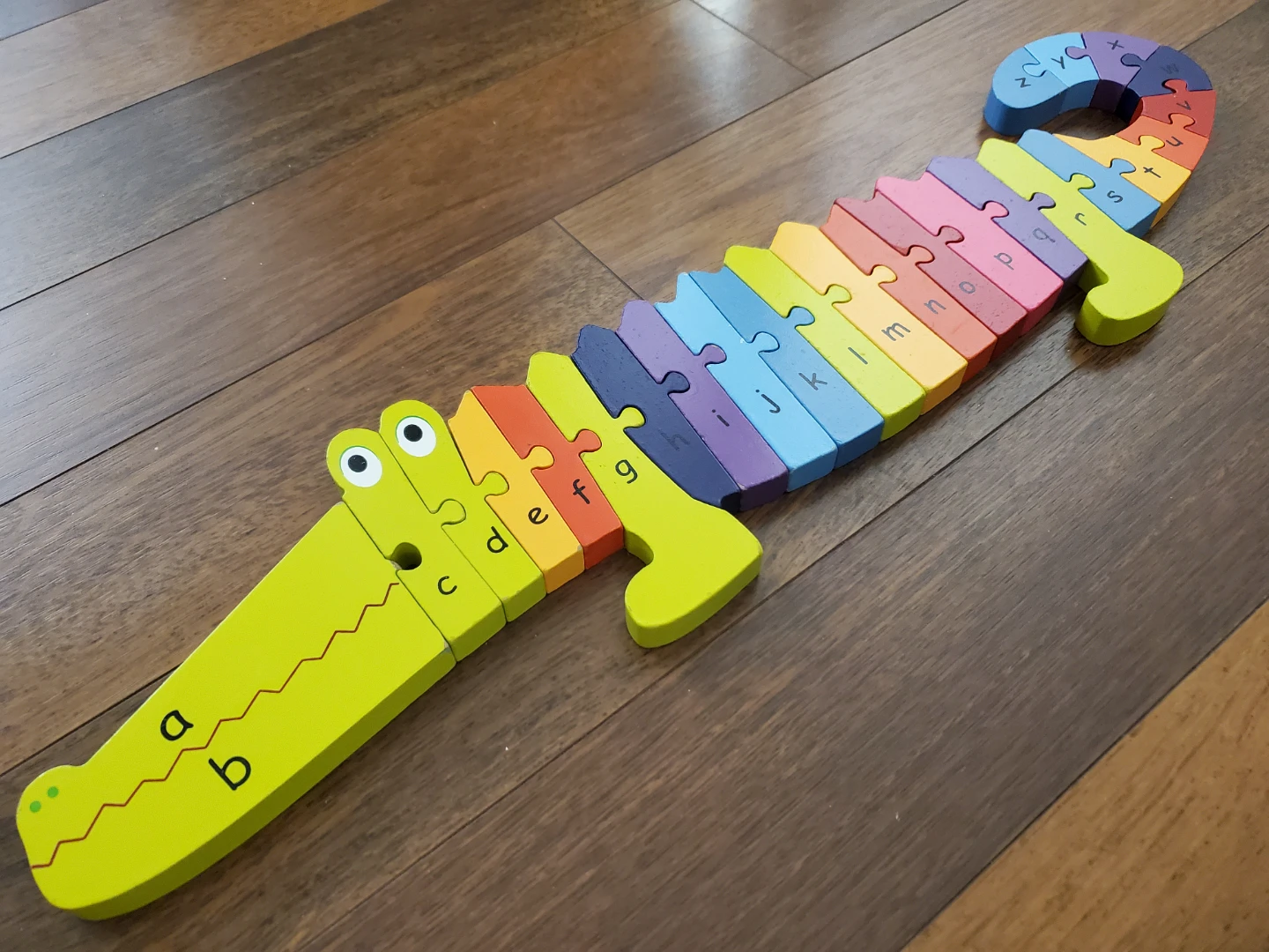 Wooden Alphabet Alligator Puzzle - photo 2