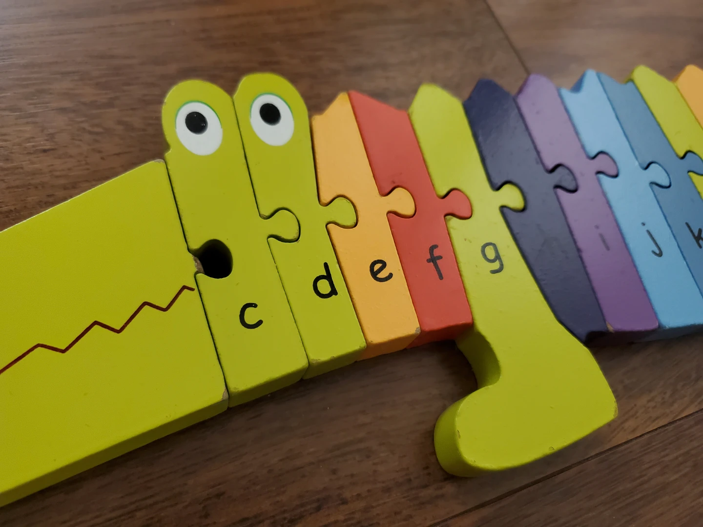 Wooden Alphabet Alligator Puzzle - photo 3