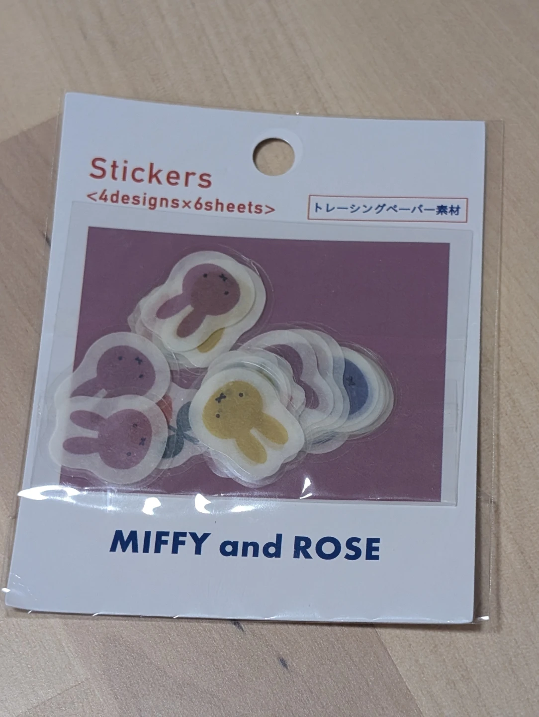 New Miffy and Rose Stickers set 4 Designs decorative s