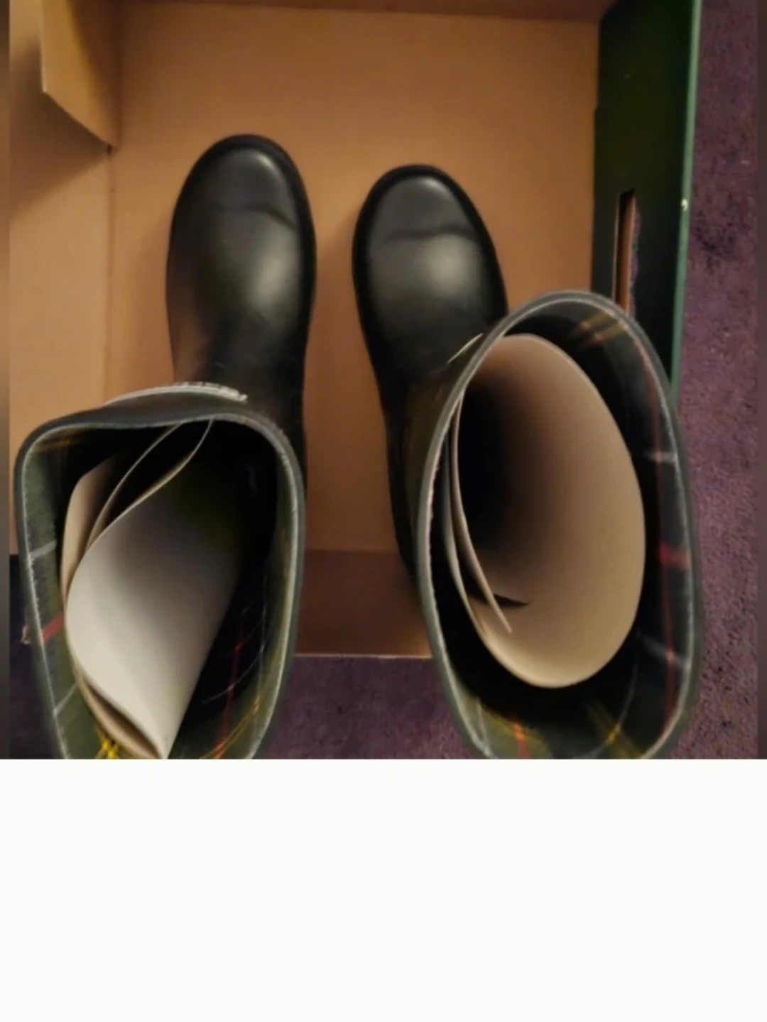 NEW WATERPROOF RUBBER 9, 8.5W BOOTS🥕WOMENS BARBOUR BLACK