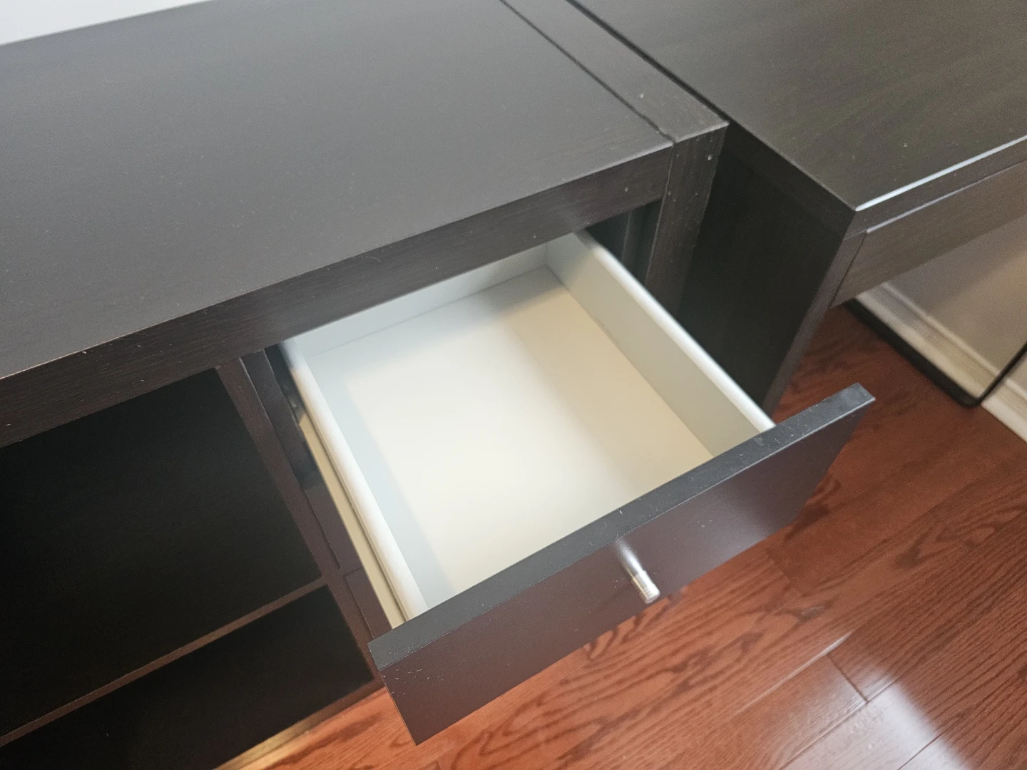 Black Cube Storage Unit with Drawers - photo 2