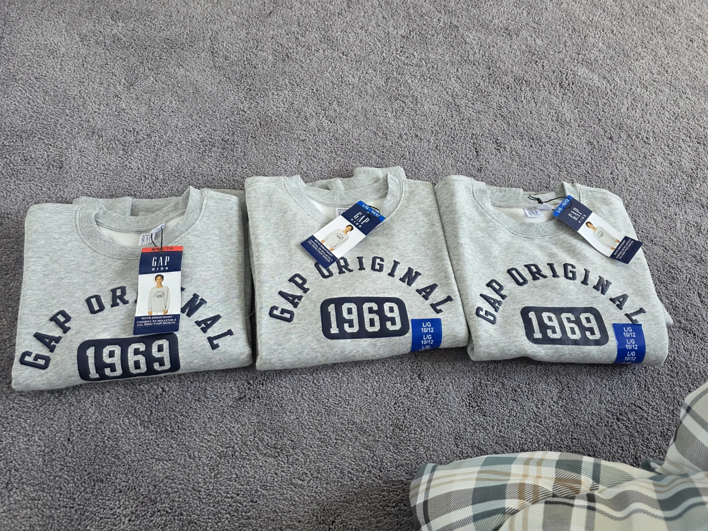 GAP Kids Original 1969 Sweatshirts - Grey - Size M& L