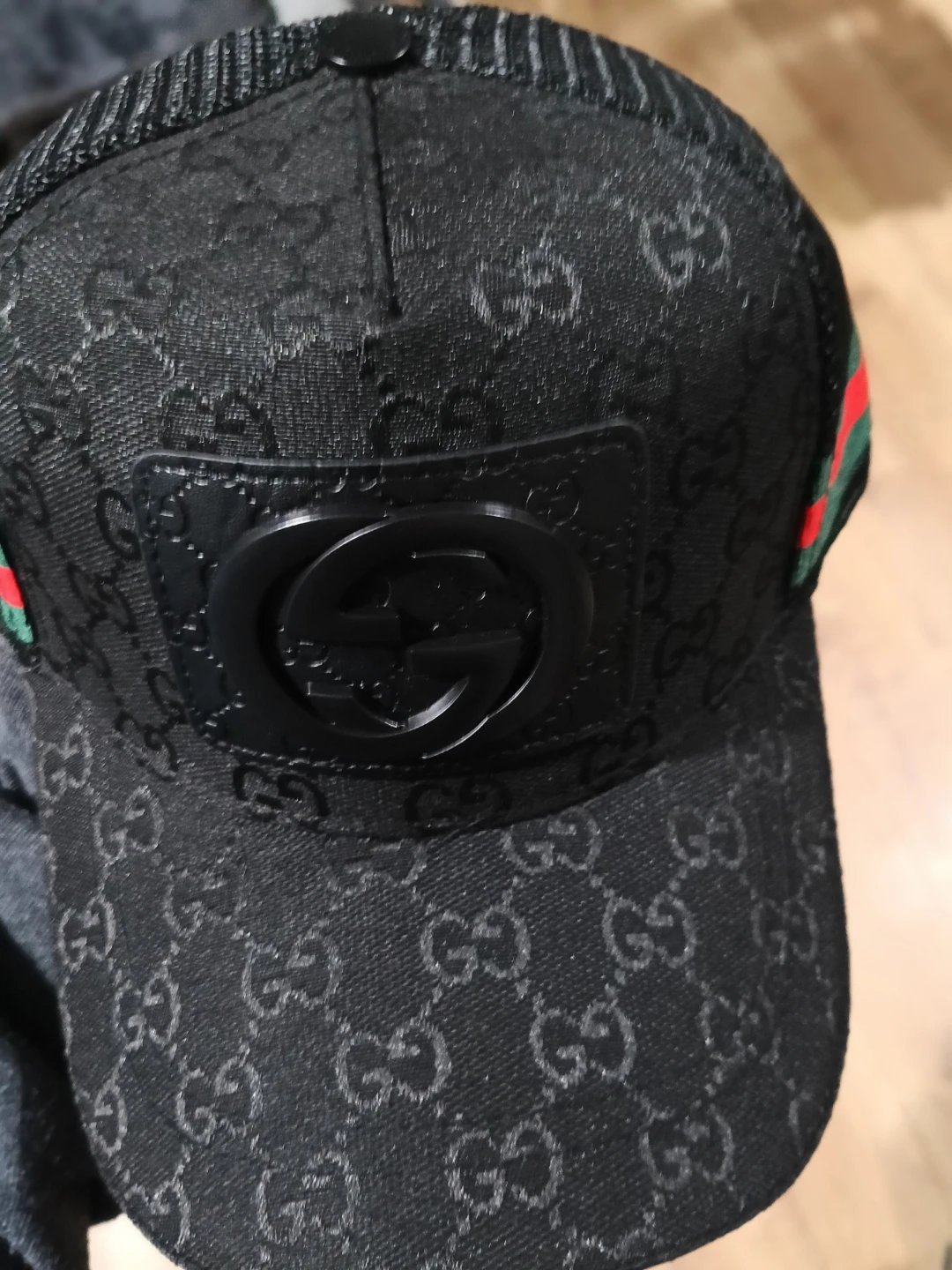 Black Gucci Baseball Cap - photo 2