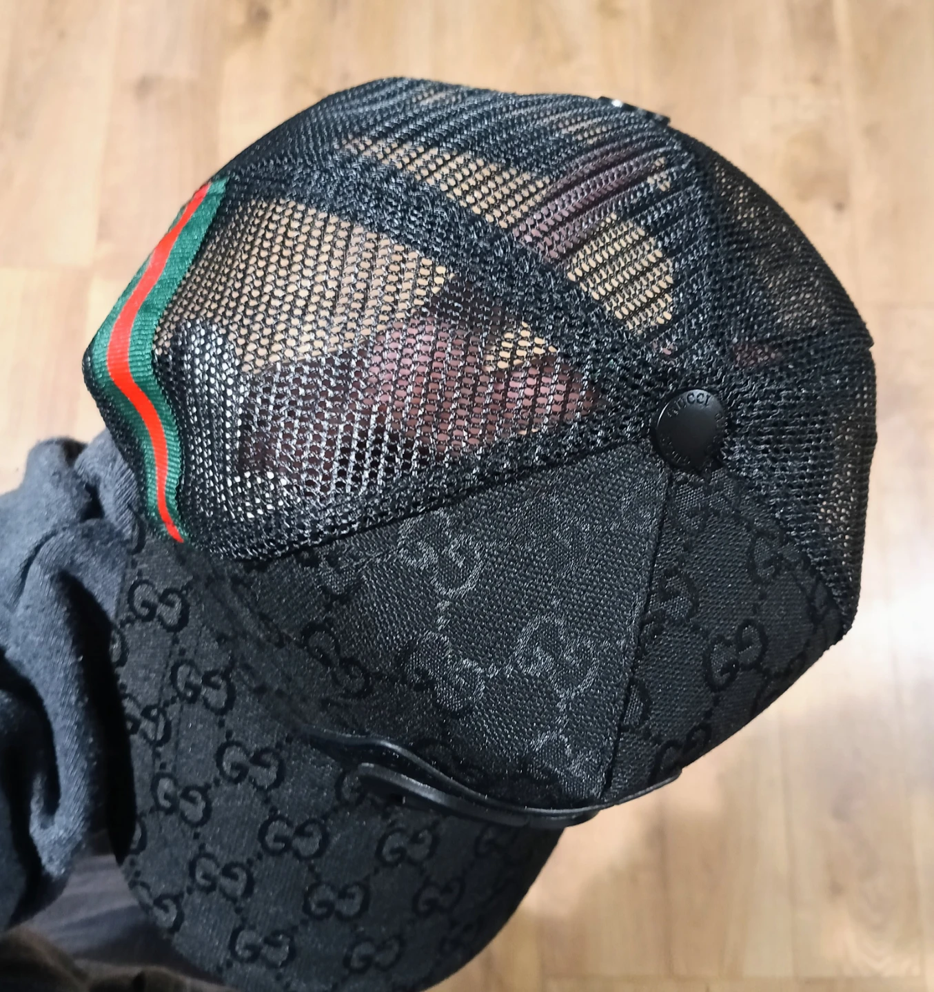 Black Gucci Baseball Cap - photo 3