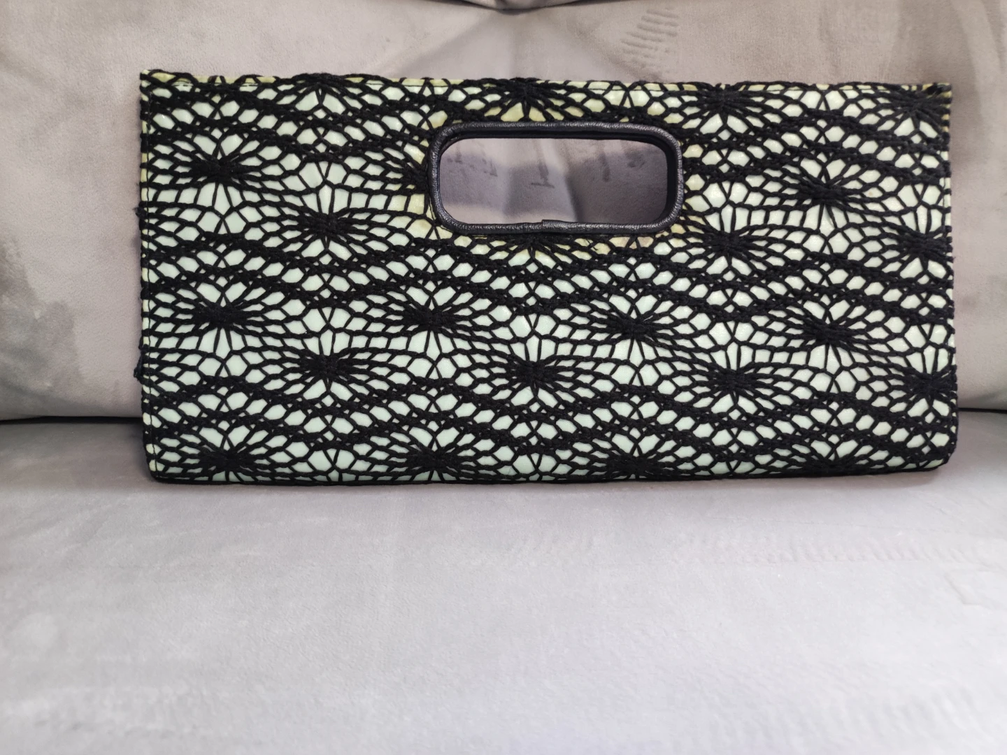 Black Crochet Clutch Purse