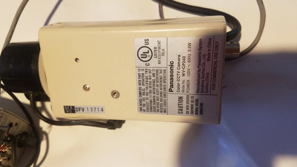 Panasonic WV-CP240 and AD Monochrome CCTV Cameras (Set of 2) - photo 2