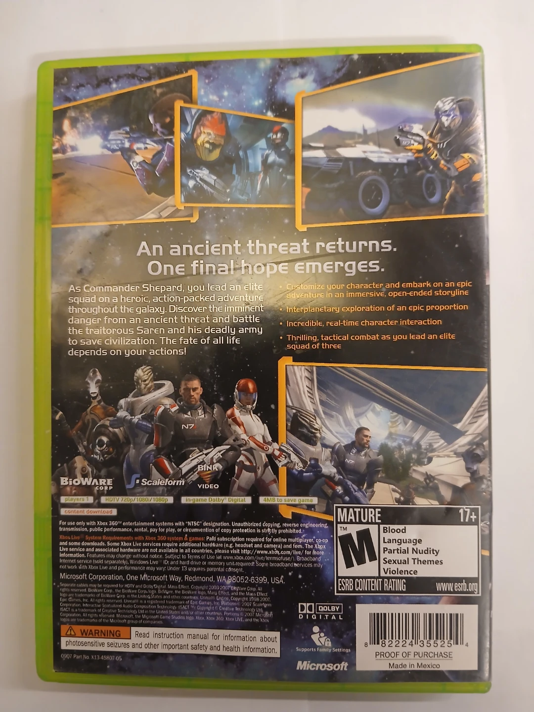 Mass Effect Video Game for Xbox 360 - photo 5