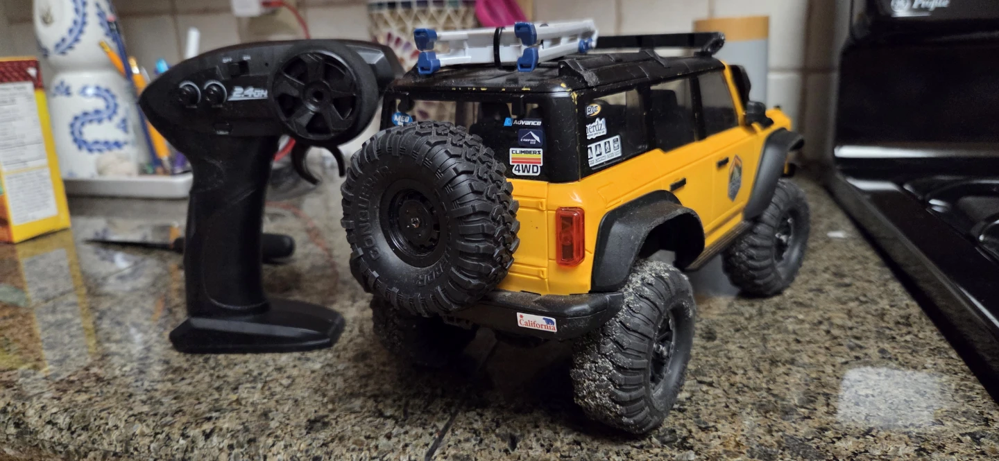 Yellow Remote Control RC crawler with Controller - photo 2