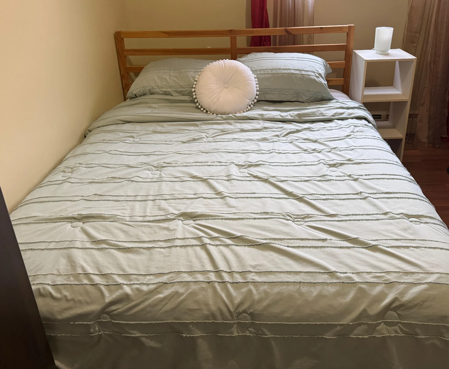 Bedroom Set: Queen Bed Frame, Mattress & Nightstand