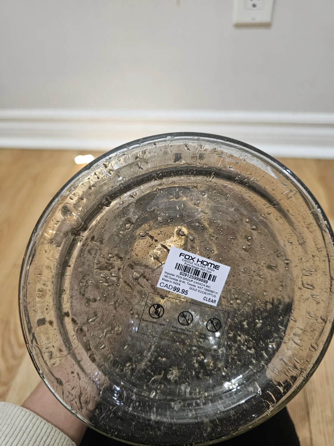 Fox Home Large Decorative Glass Vase :Mercury Style - photo 5