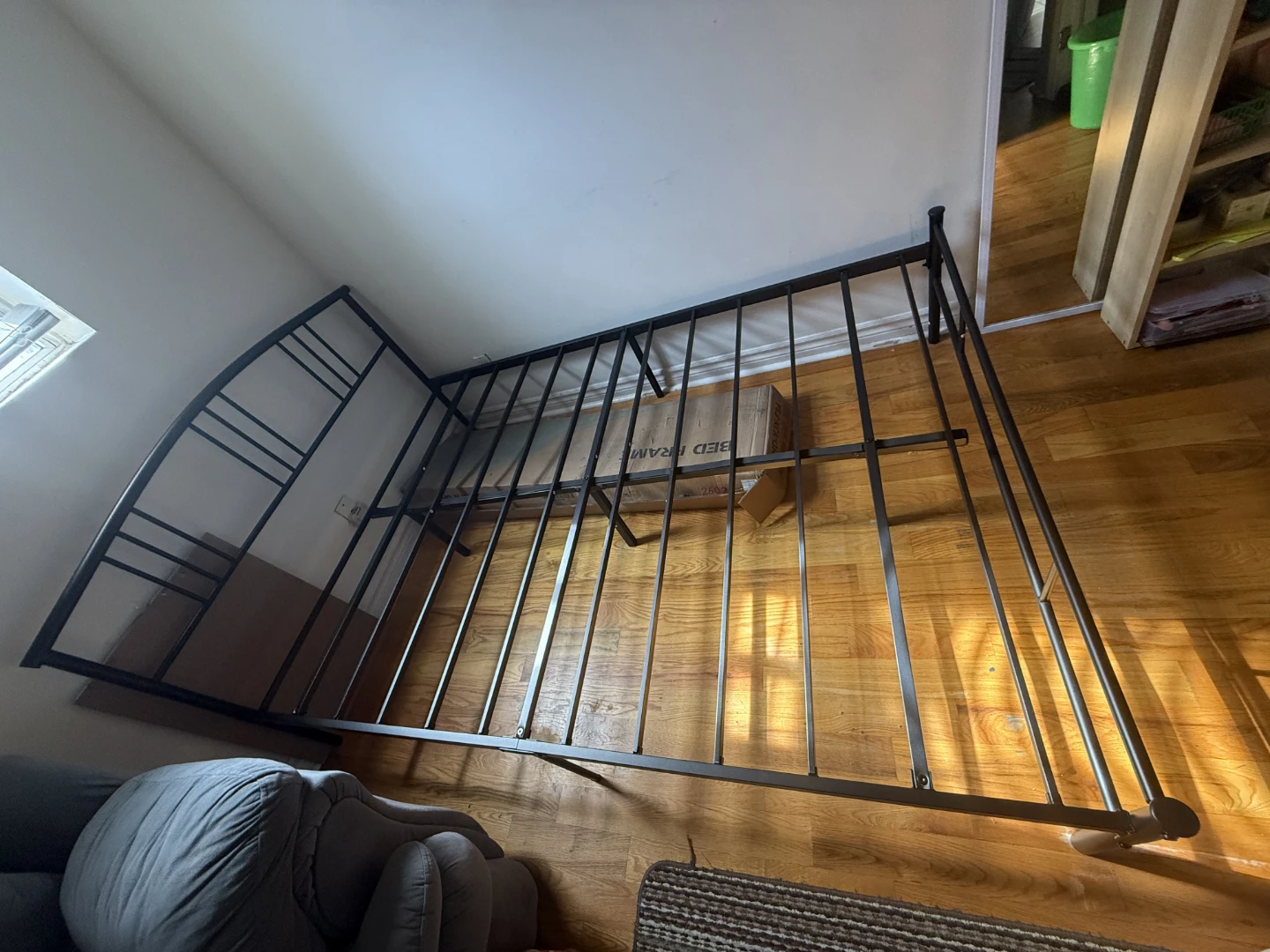 Black Metal Bed Frame - photo 2