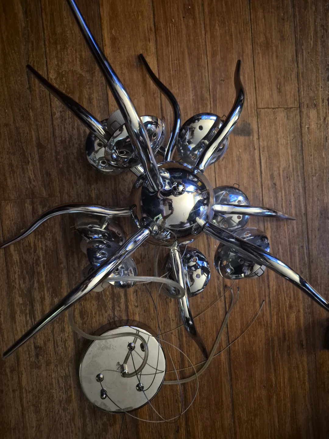Chrome Sputnik Chandelier Pendant Light Fixture