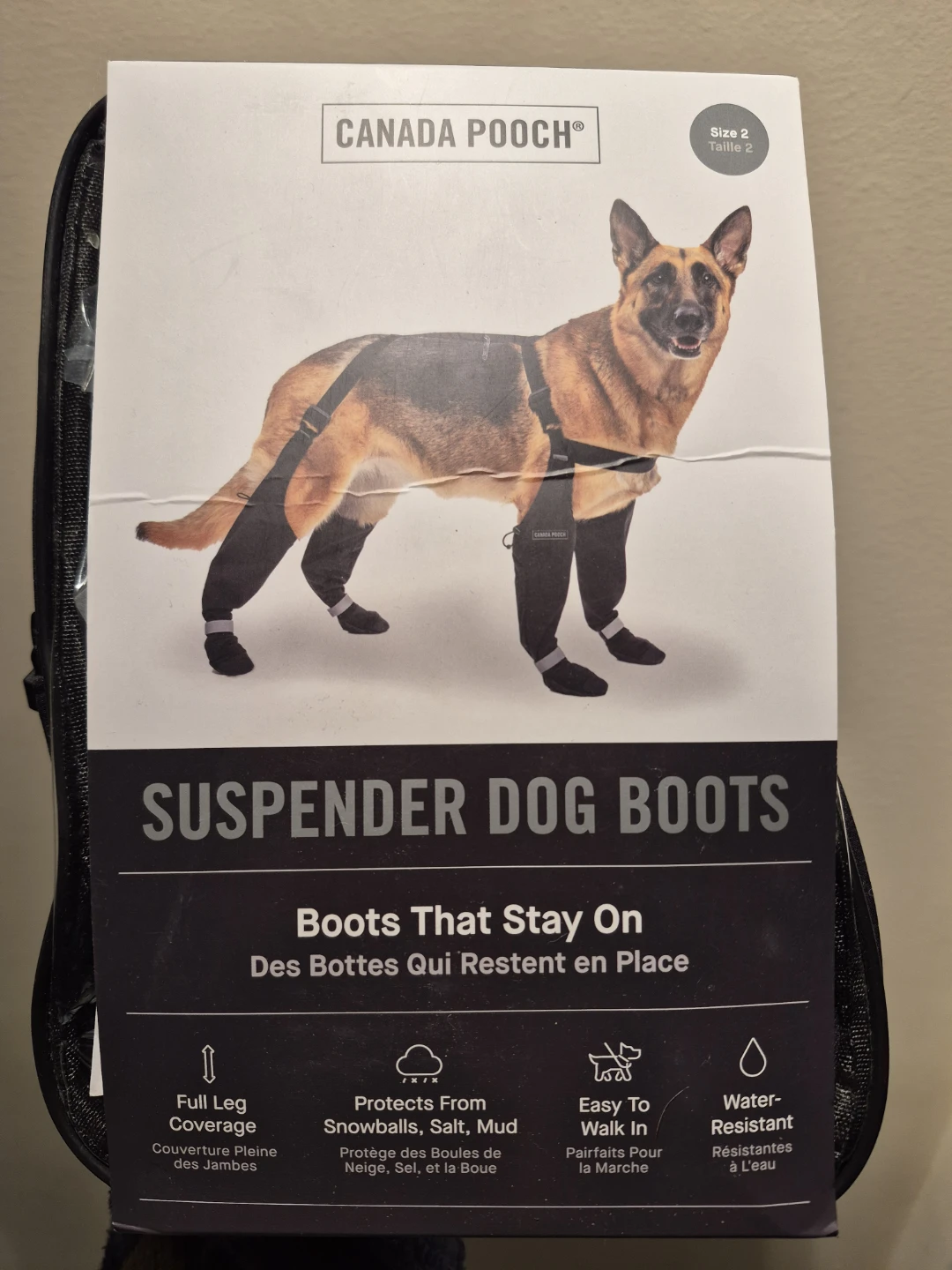 Canada Pooch Suspender Dog Boots - Size 2