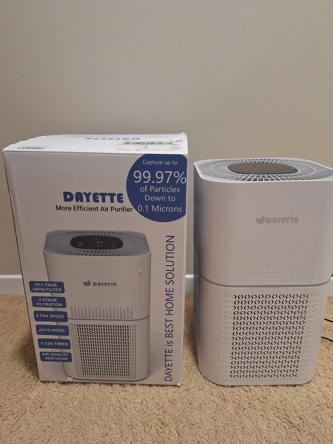 DAYETTE Air Purifier withHEPA Filter
