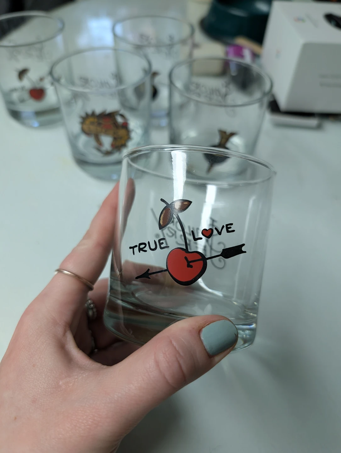 Sailor Jerry Tattoo Design Rocks Glasses- Set of 5 - photo 2