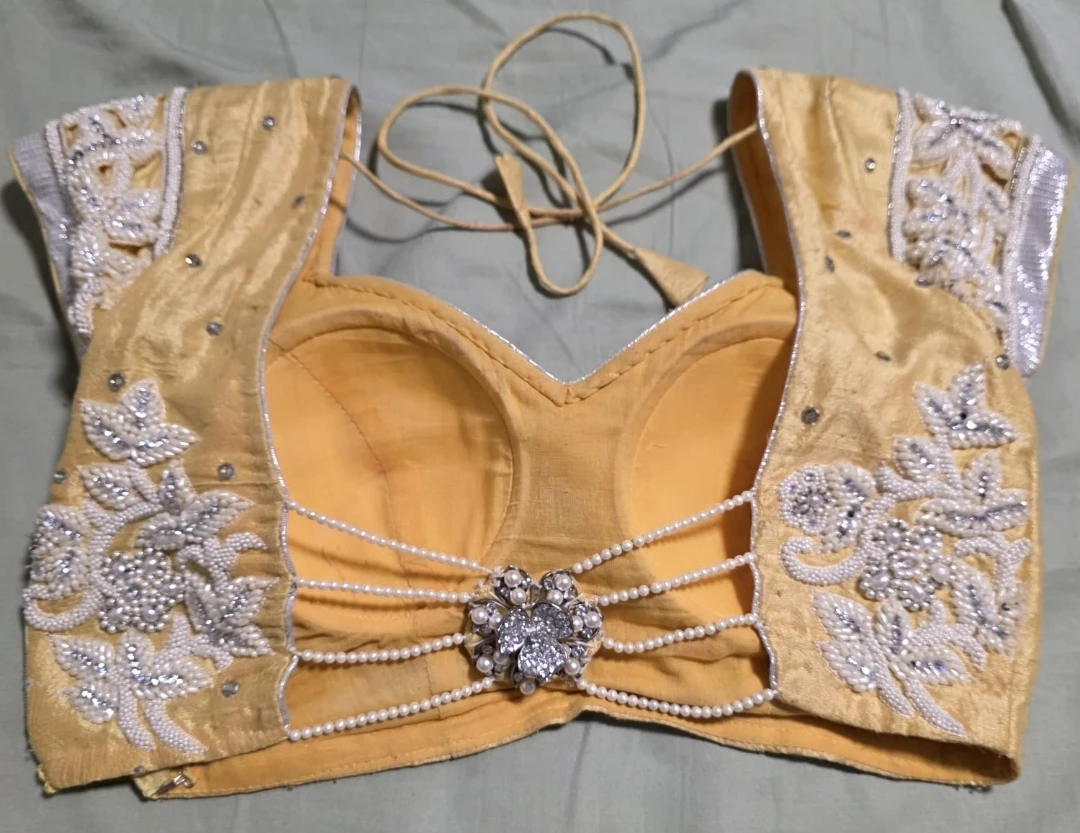 Designer Pearl work saree - photo 5