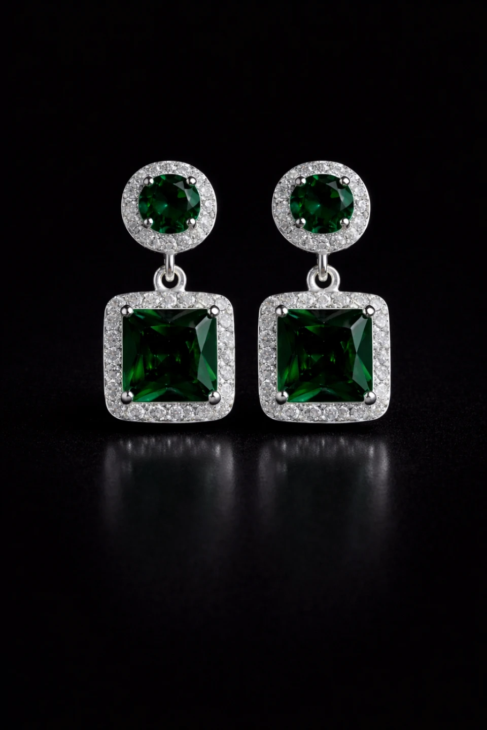 Drop Earrings | Cubic Zirconia | Stainless Steel
