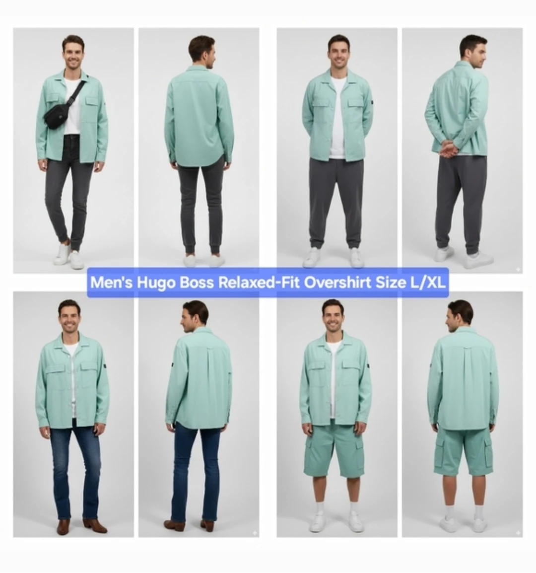 Hugo Boss Relaxed-Fit Overshirt Size L/XL
