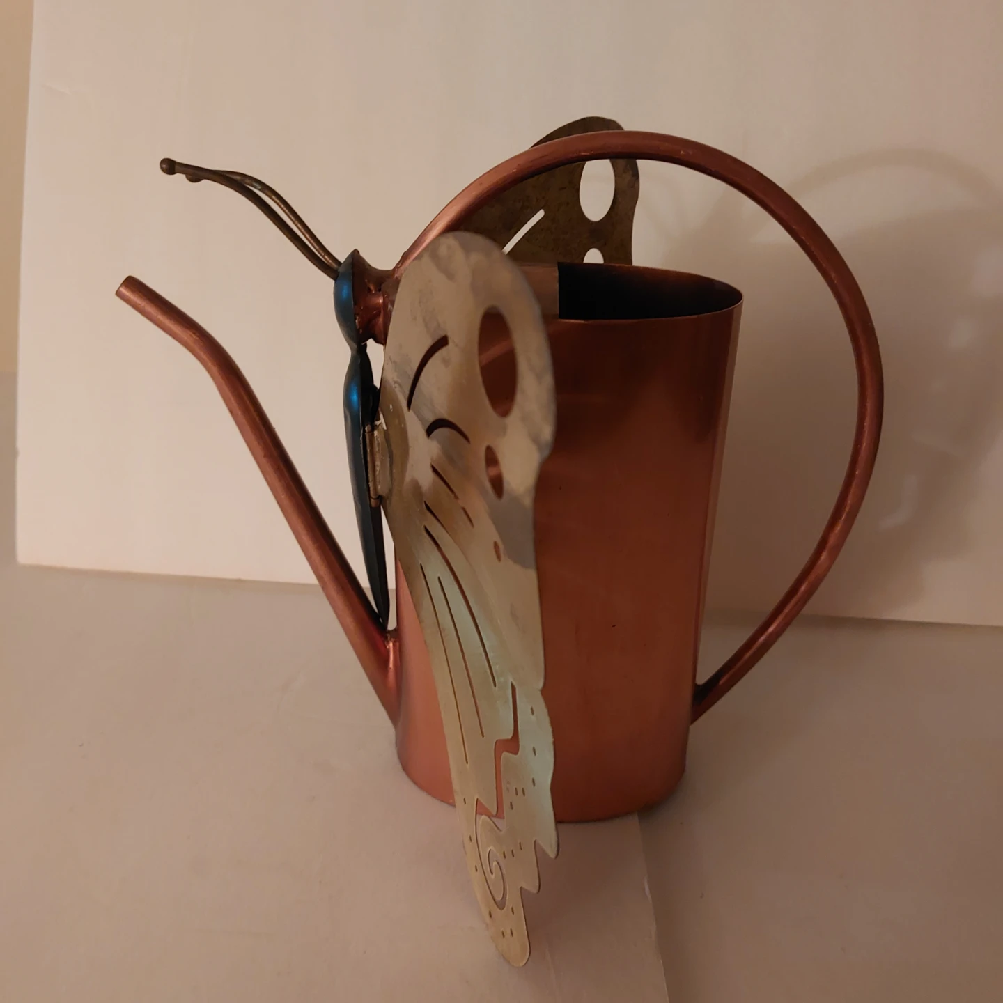 Decorative copper Butterfly Watering Can - photo 2