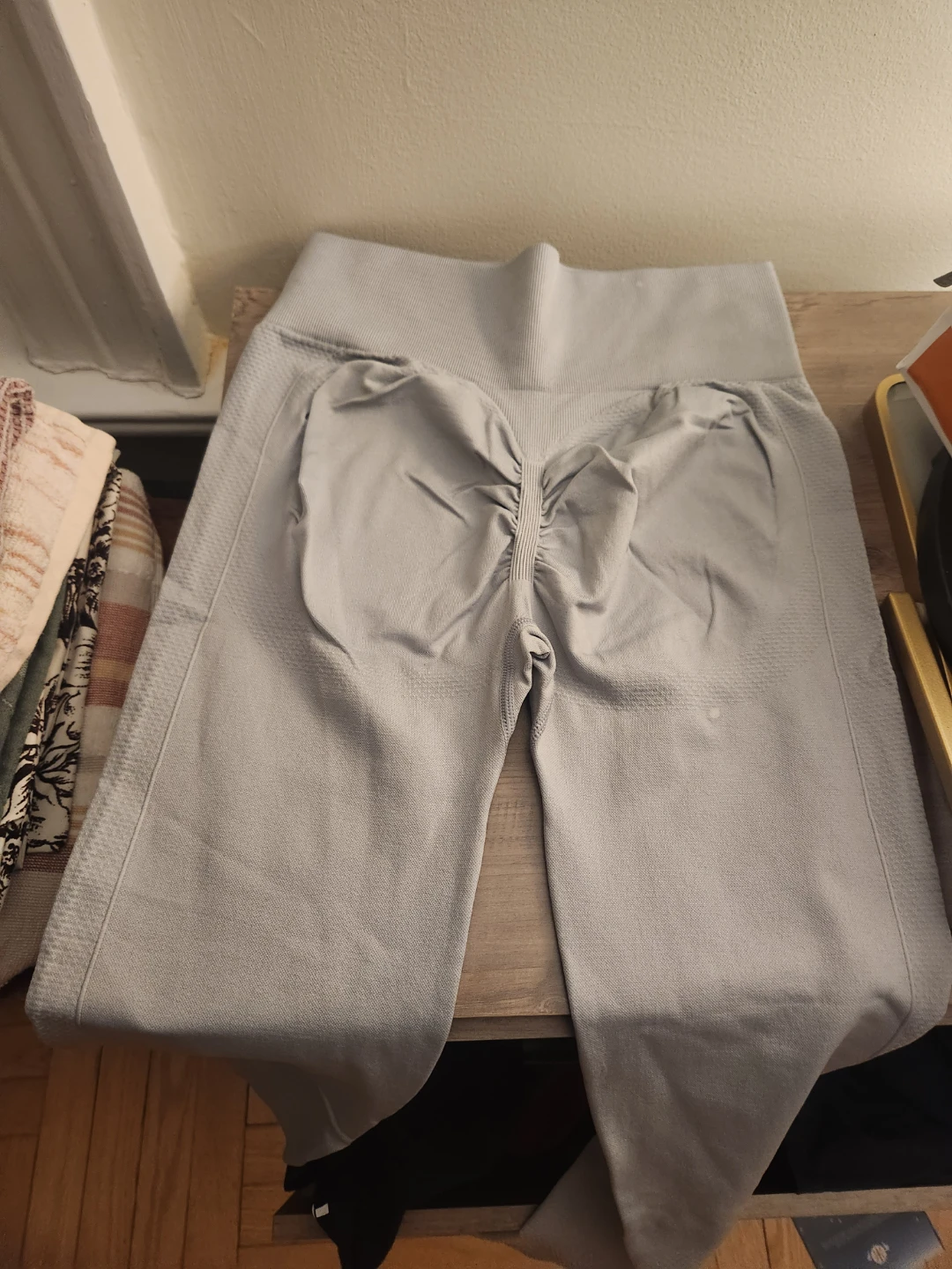Light Grey Seamless Ruched Butt Lift Leggings
