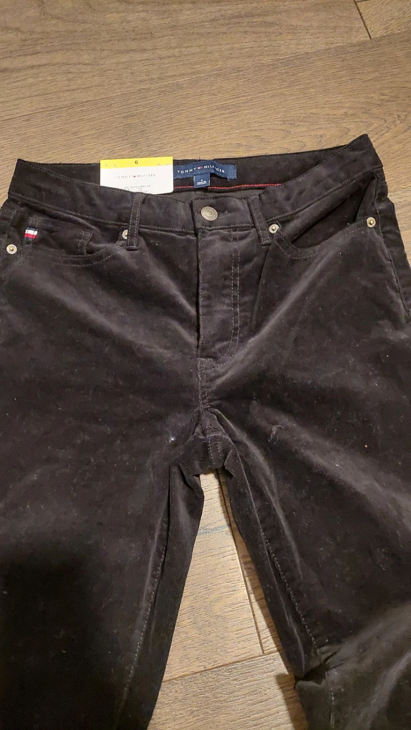 Tommy Hilfiger Black Corduroy Pants Size 6 - photo 2