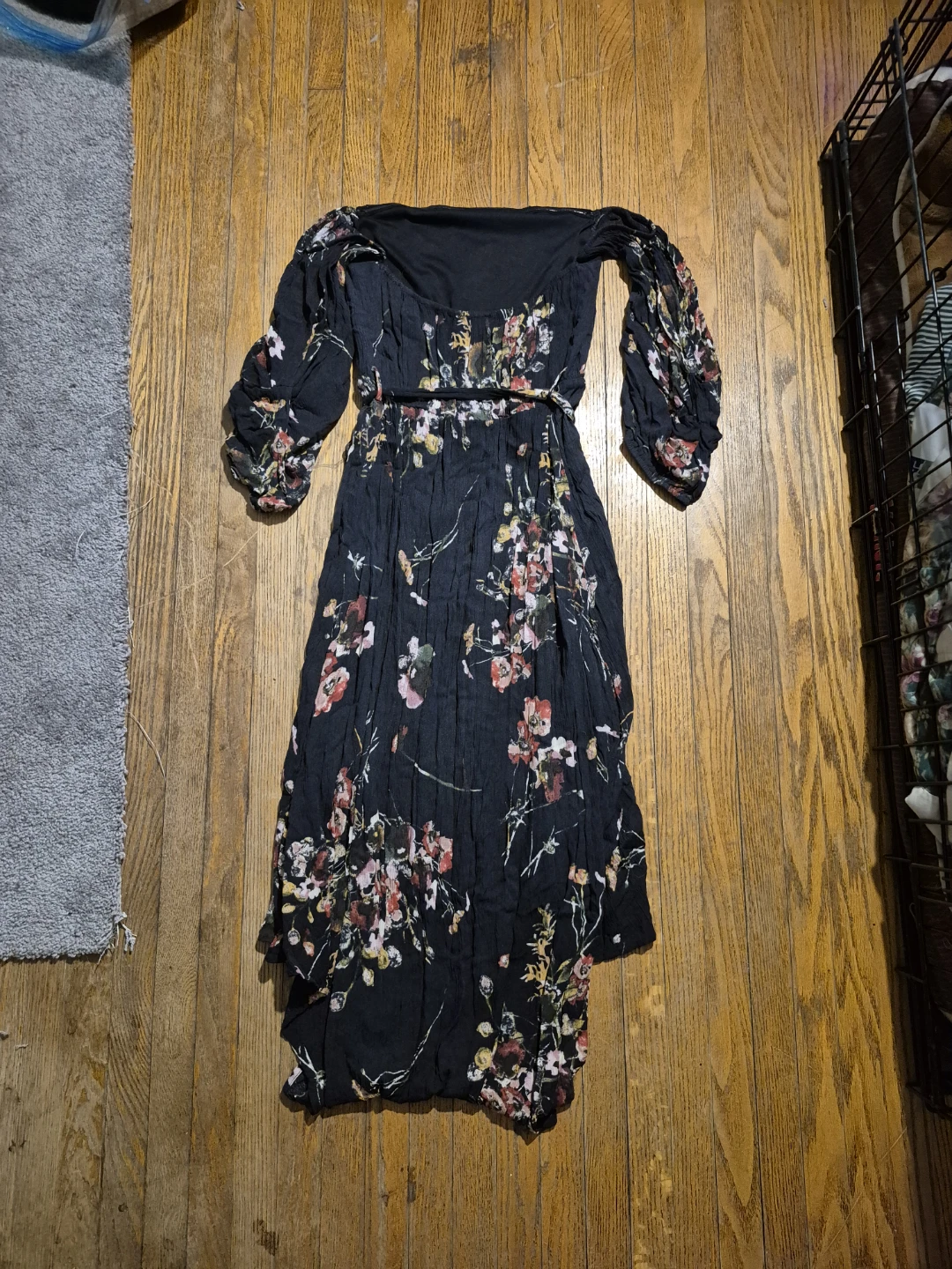 Guess Floral Print Long Sleeve Dress Size S - photo 2