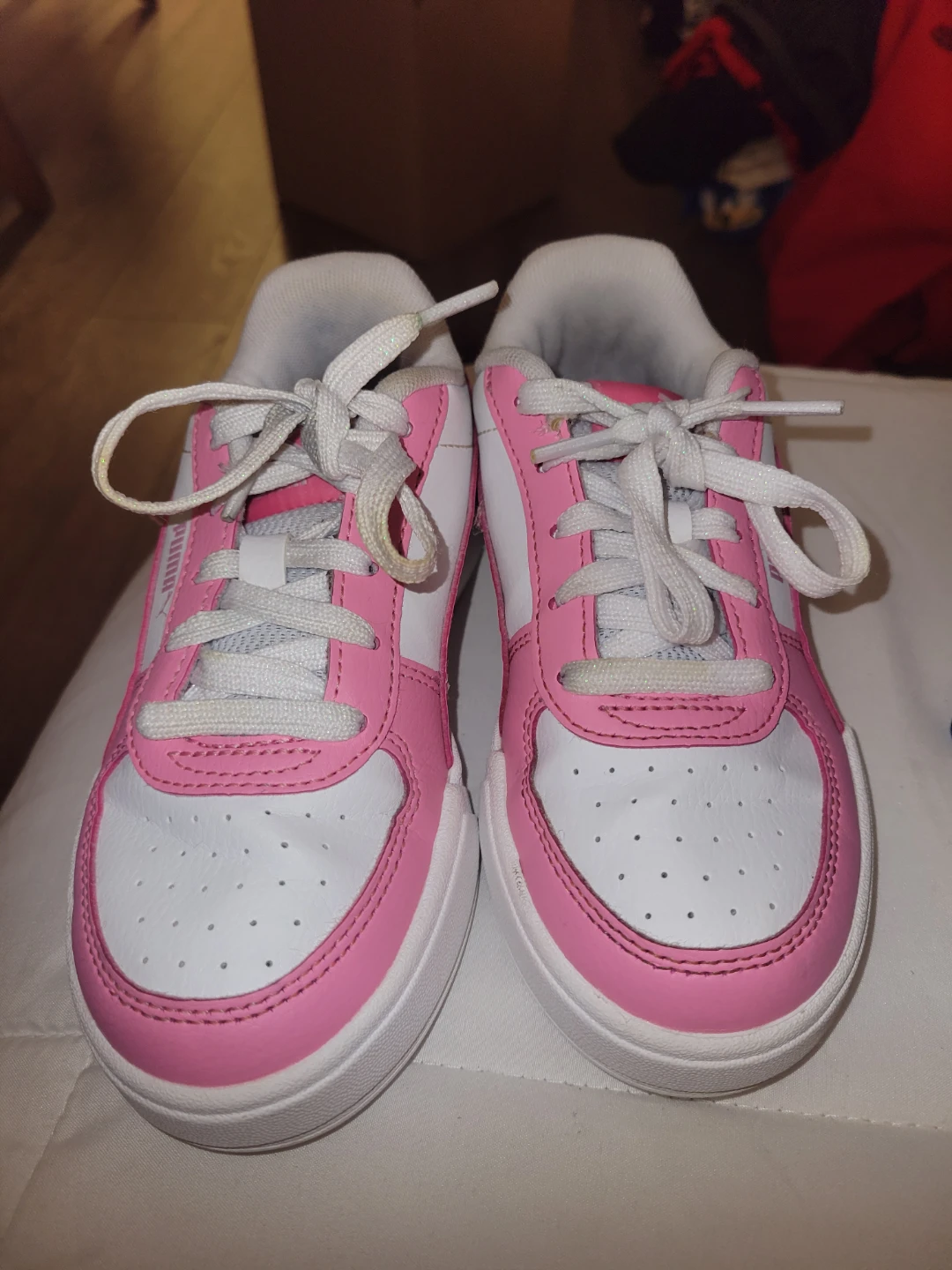 Puma Pink & White Sneakers