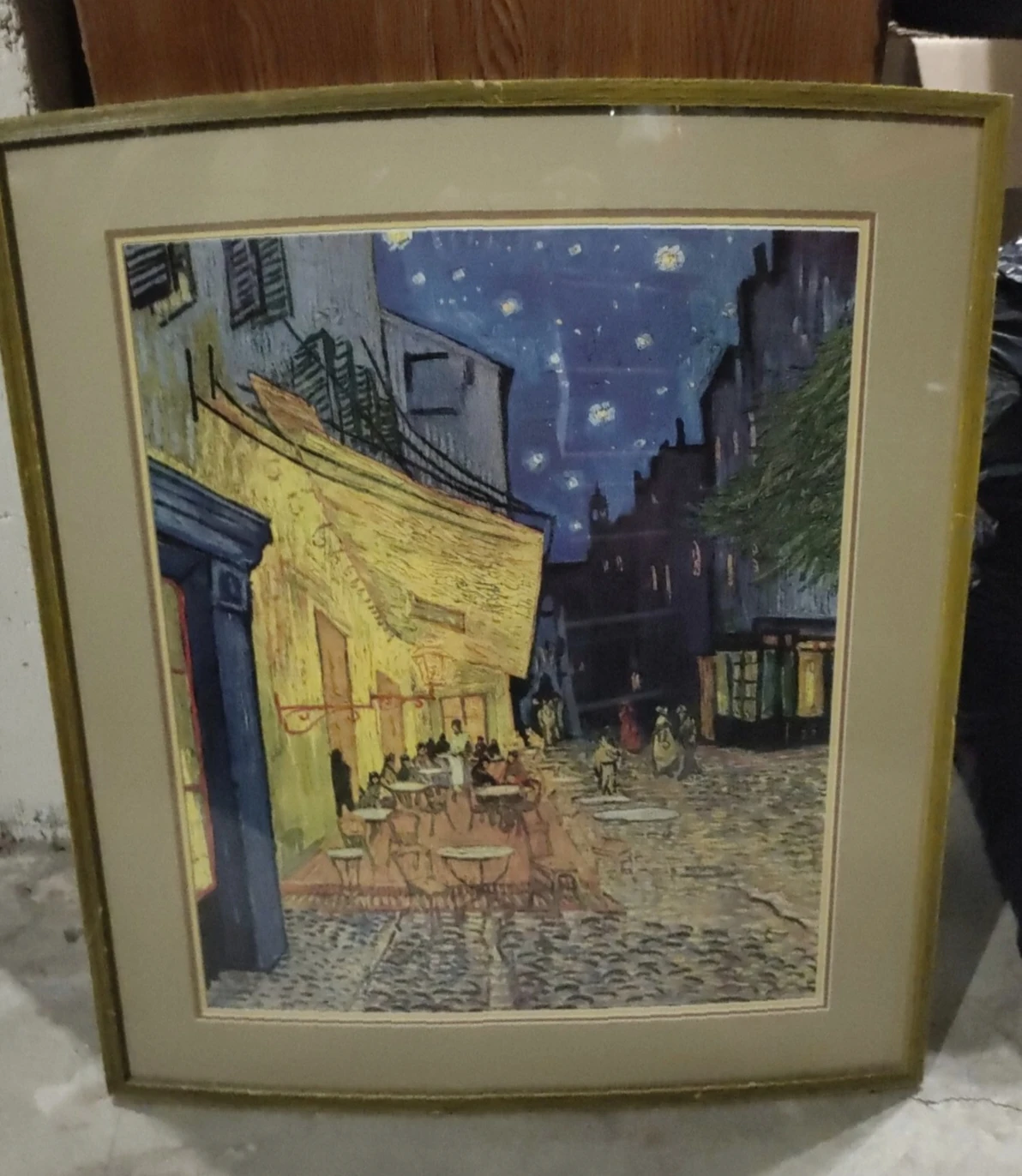 Framed "Cafe Terrace at Night" Print - photo 2