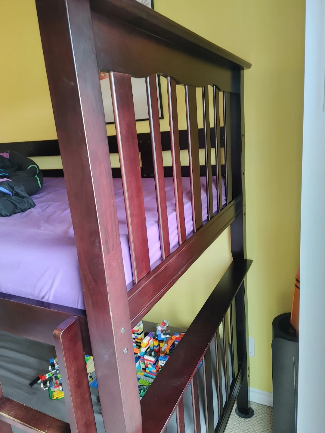 Dark Brown Wooden Bunk Bed - photo 4