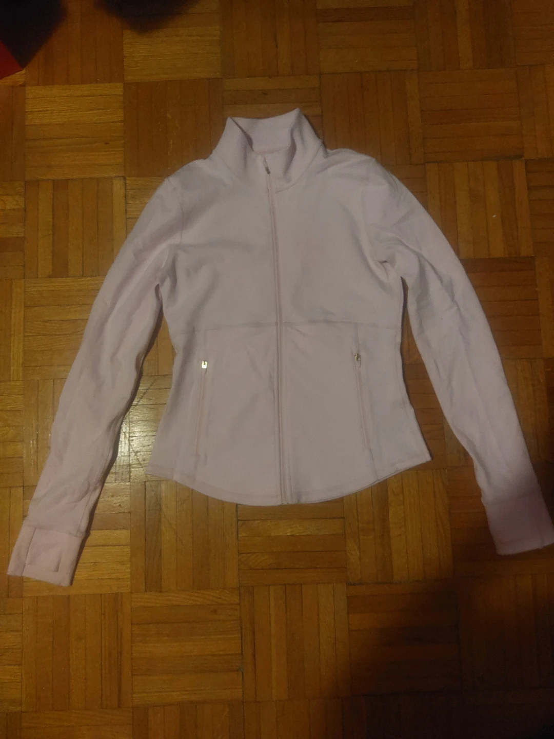 ♡. Aritzia Golden zip up - villa pink