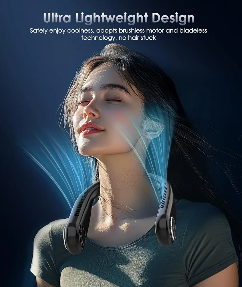 New Portable Neck Fan, Hands Free Cooling Fan - photo 4