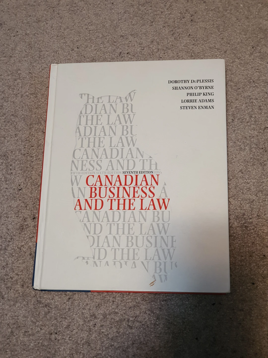 Hardbound Canadian Business and the Law 7th Edition Textbook