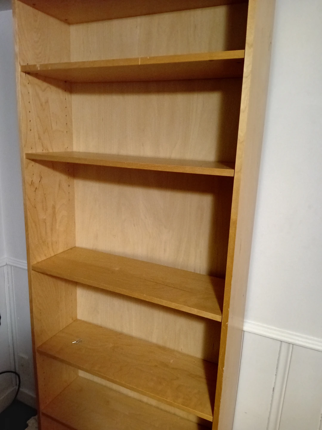 Light Wood 5-Shelf Bookshelf - photo 2