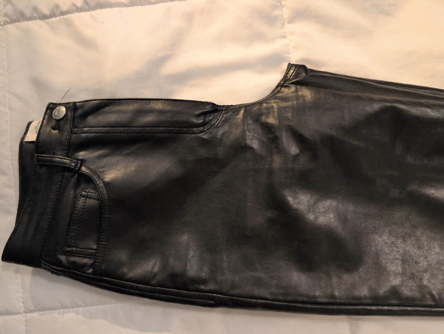 Wilfred Black Faux Leather Pants Size 2 - photo 4