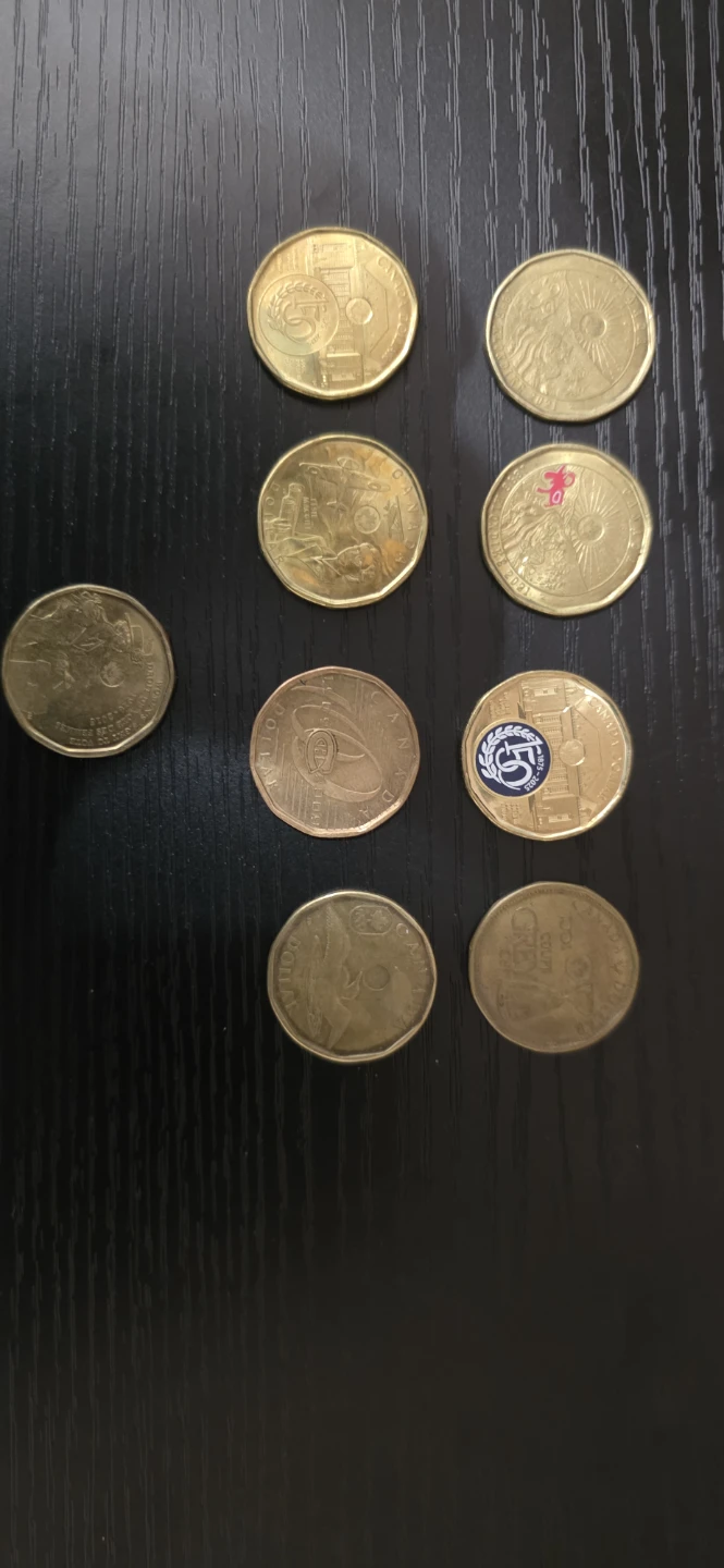 Collection of 9 Canadian Loonie & Toonie Coins - photo 2
