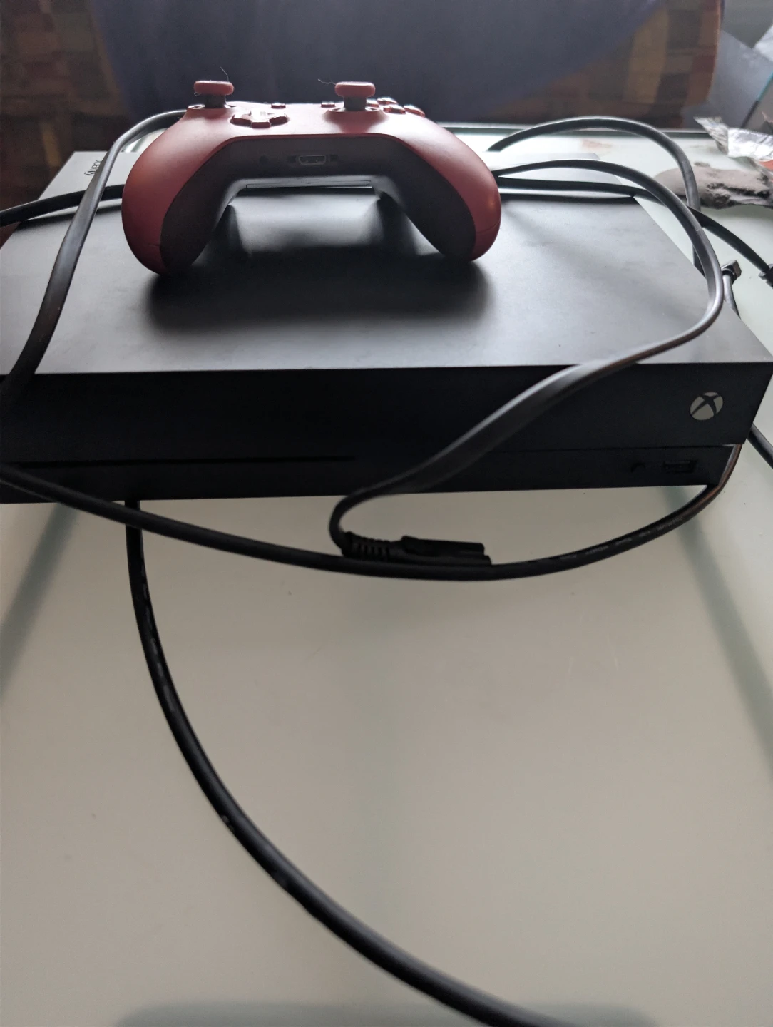 Xbox One X Console with Red Controller - photo 2