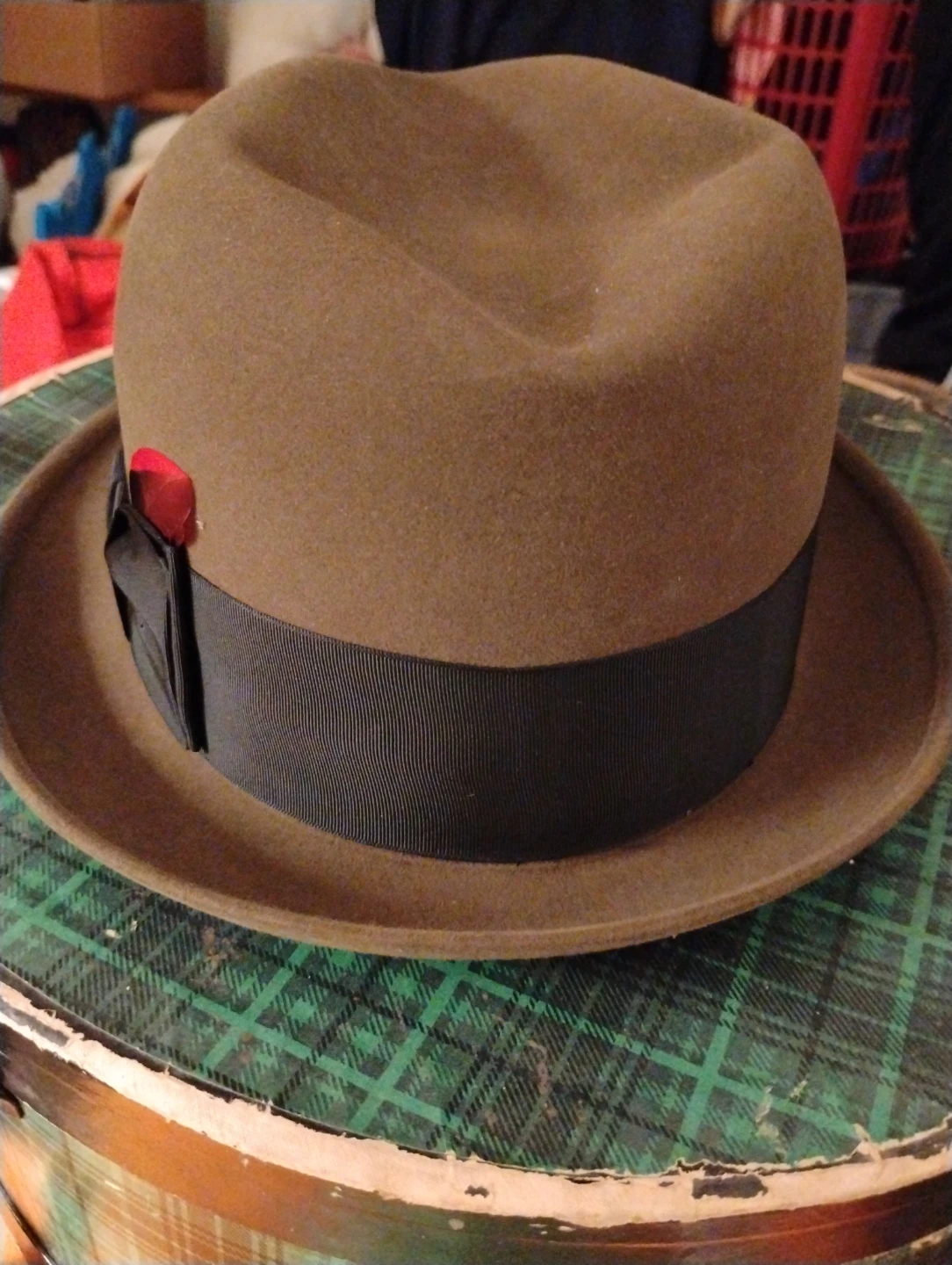 Battelstein's Houston Fedora Hat Size 7 3/8 - photo 5
