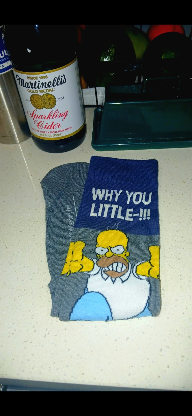 The Simpsons & SpongeBob Crew Socks - 5 Pairs - photo 3