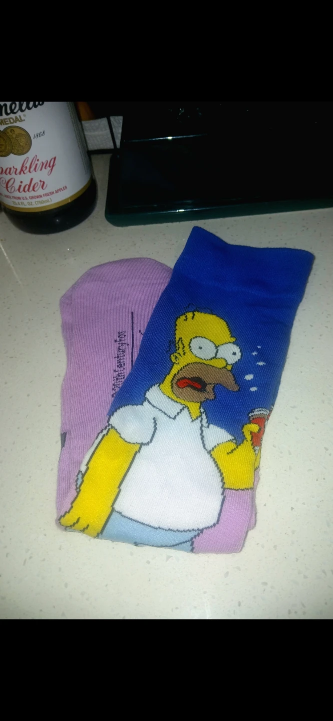 The Simpsons & SpongeBob Crew Socks - 5 Pairs - photo 4