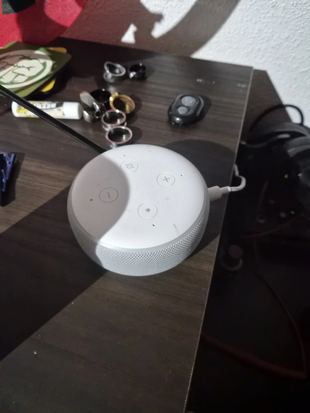 White Amazon Echo Dot (3rd Gen)