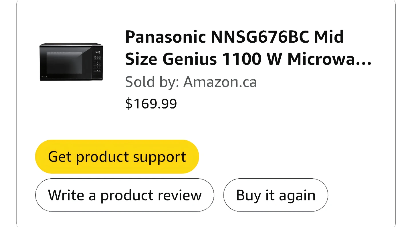 Panasonic Mid Size 1100 W 1.3 Cu Microwave - photo 3