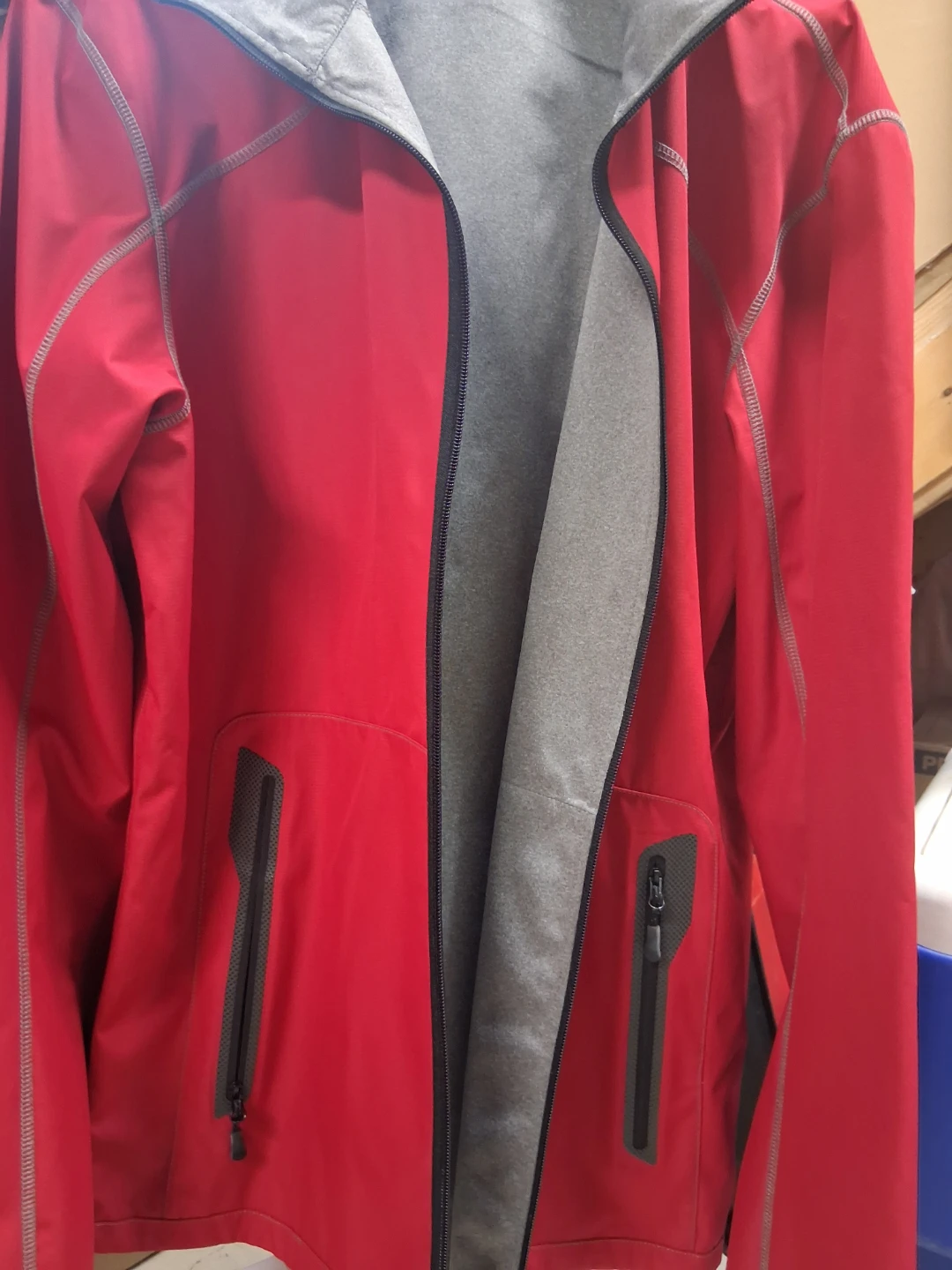 Red and Grey Reversible Jacket - photo 2