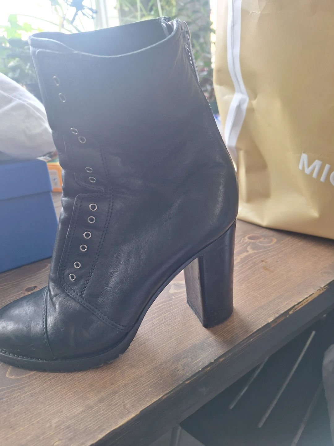 Jimmy Choo Black Leather Heeled Booties - photo 3