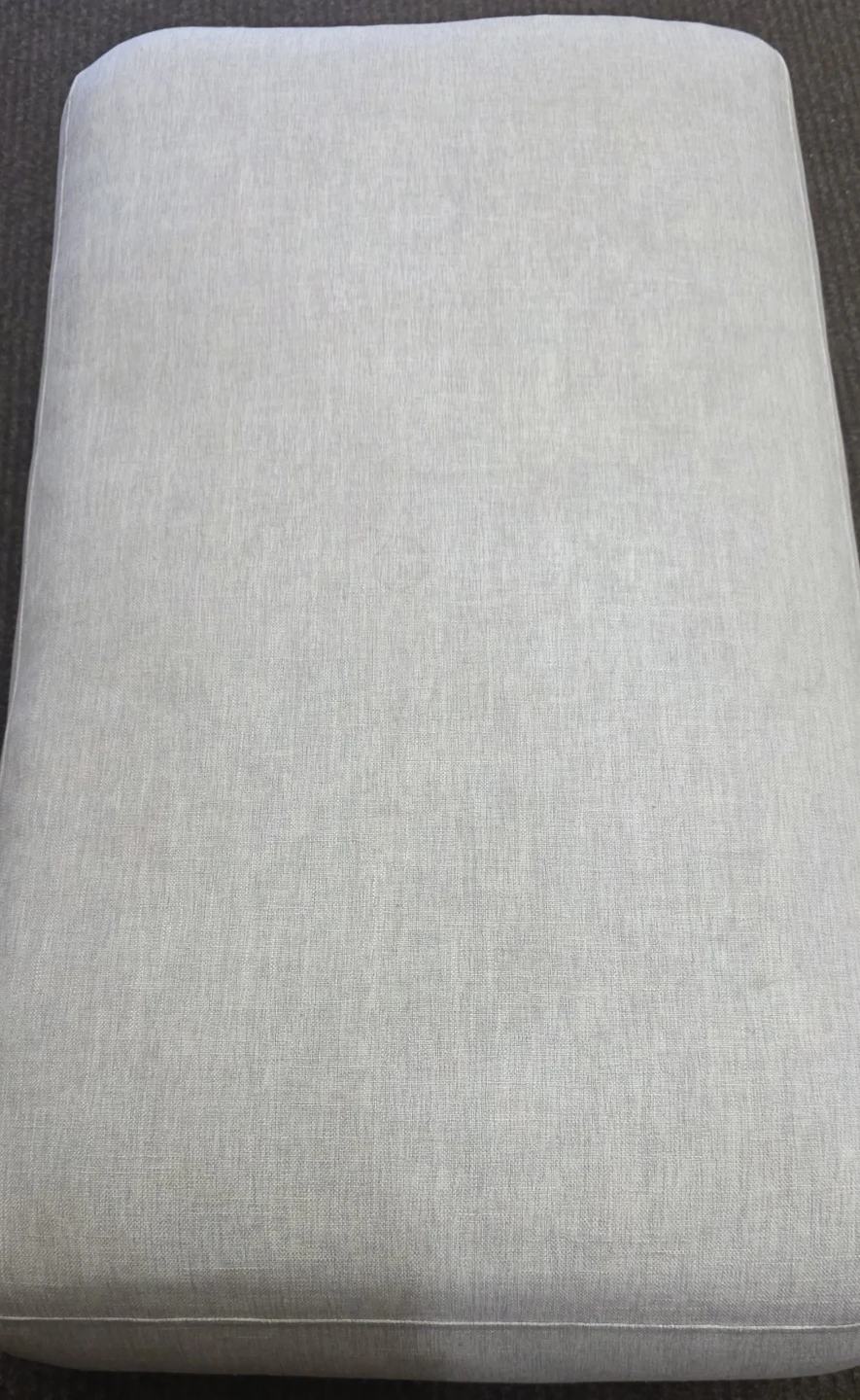 Light Gray Fabric Loveseat with ottoman - photo 4