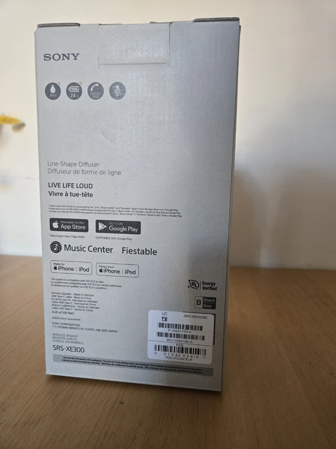 Brand New Sony XE300 Wireless Speaker - Black - photo 3