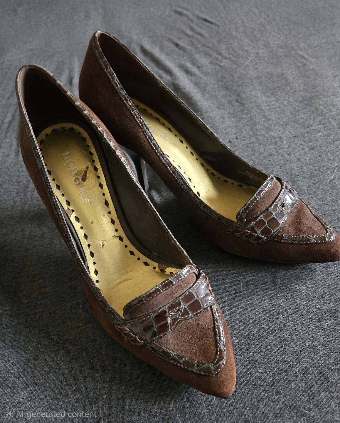 BCBGirls Brown Suede Pumps