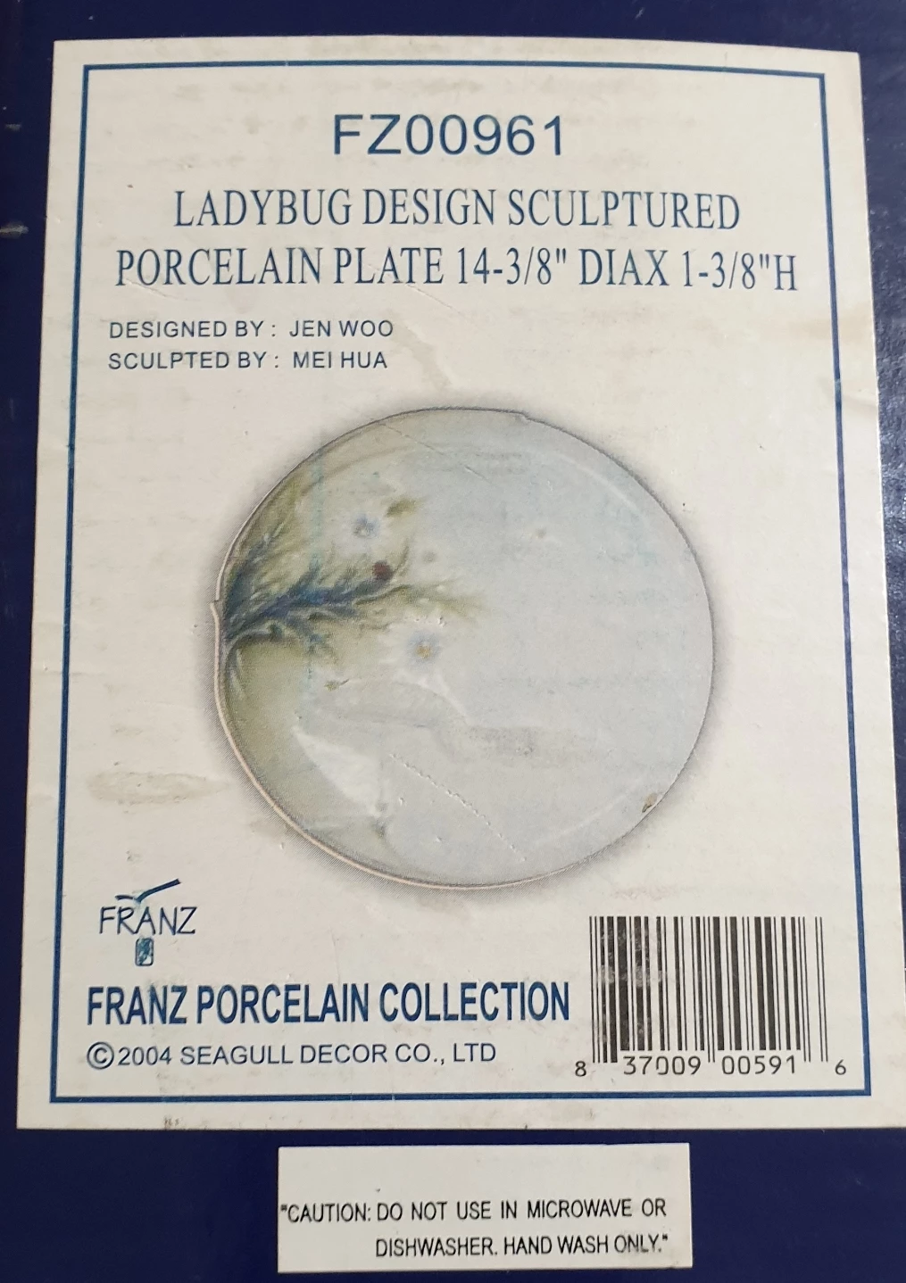 Franz collection Ladybug Plate FZ00961 - photo 3