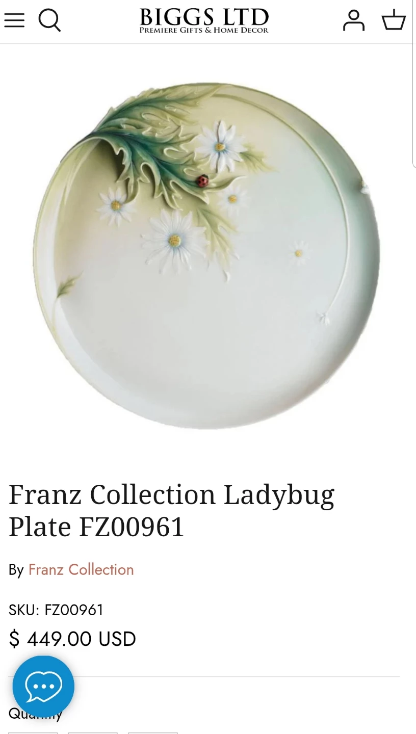 Franz collection Ladybug Plate FZ00961 - photo 4