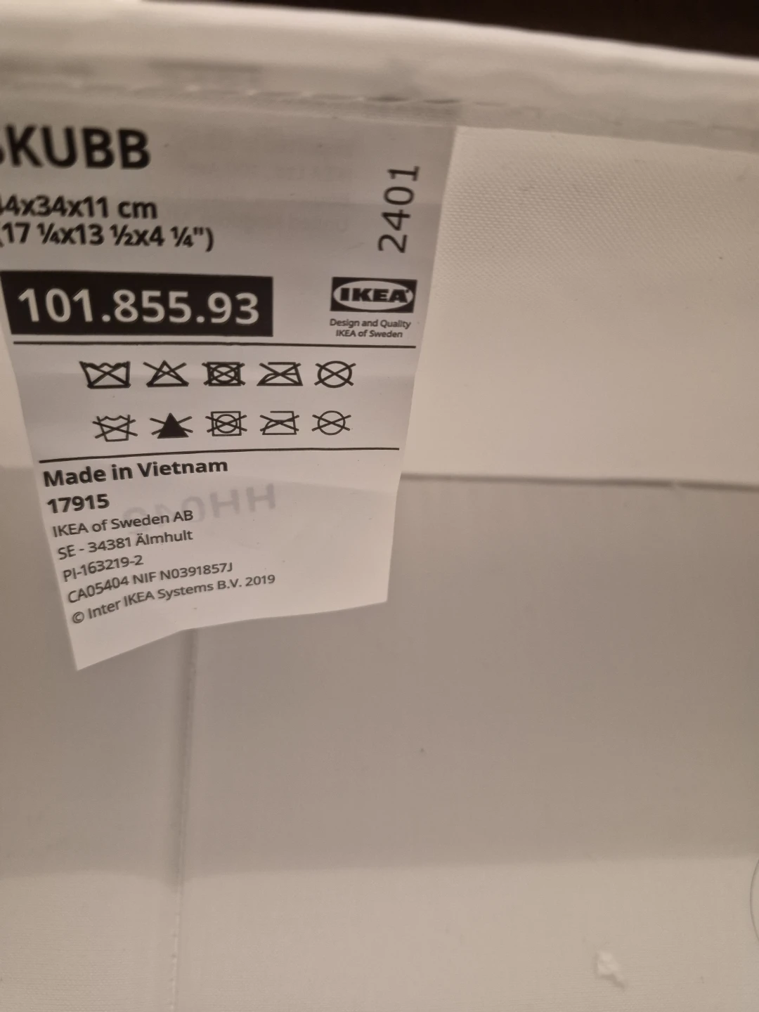 IKEA SKUBB Storage Organizer Box